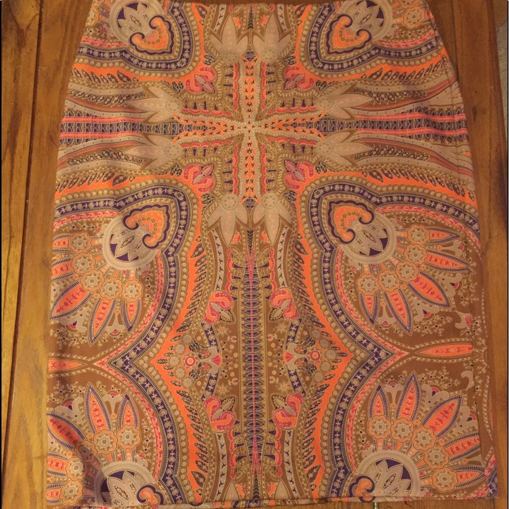 Paisley stretchy  skirt-New and never worn